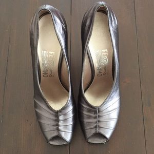 Salvatore Ferragamo: metallic heels